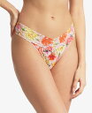 【送料無料】 ハンキーパンキー レディース パンツ アンダーウェア Women 039 s One Size Printed Original Rise Thong Underwear Bring Me Flowers