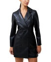 【送料無料】 フレンチコネクション レディース ワンピース トップス Women 039 s Crolenda Faux-Leather Blazer Dress Blackout