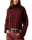 【送料無料】 フリーピープル レディース ニット・セーター アウター Soul Searcher Mock Neck Textured Sweater Wine Heather