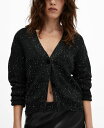 マンゴ 【送料無料】 マンゴ レディース ニット・セーター カーディガン アウター Women's Paillettes Knit Cardigan Black