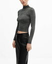 マンゴ 【送料無料】 マンゴ レディース ニット・セーター アウター Women's Lurex Knitted Sweater Black