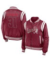 【送料無料】 ウェア バイ エリン アンドルーズ レディース ジャケット・ブルゾン アウター Women's Crimson Alabama Crimson Tide Football Bomber Full-Zip Jacket Crimson(4)