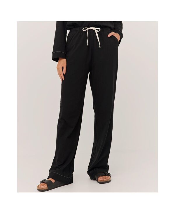 楽天ReVida 楽天市場店【送料無料】 パクト レディース ナイトウェア アンダーウェア Organic Cotton All Ease Sleep Pant Black