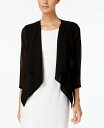 【送料無料】 カルバンクライン レディース ニット・セーター カーディガン アウター Illusion-Sleeve Draped Cardigan Black