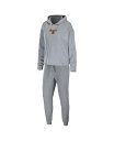 【送料無料】 ウェア バイ エリン アンドルーズ レディース パーカー スウェット フーディー アウター Women 039 s Heather Gray Chicago Blackhawks Logo Pullover Hoodie and Pants Sleep Set Heather Gray