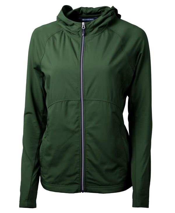 【送料無料】 カッターアンドバック レディース ジャケット・ブルゾン アウター Adapt Eco Knit Hybrid Recycled Womens Full Zip Jacket Hunter