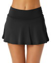 【送料無料】 アンコール レディース ボトムスのみ 水着 Solid Soft Band Rock Swim Skirt Black