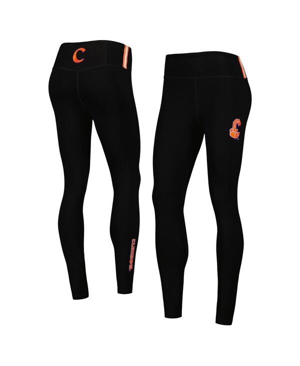 【送料無料】 プロスタンダード レディース レギンス ボトムス Women's Black Clemson Tigers Classic 3-Hit Jersey Leggings Black