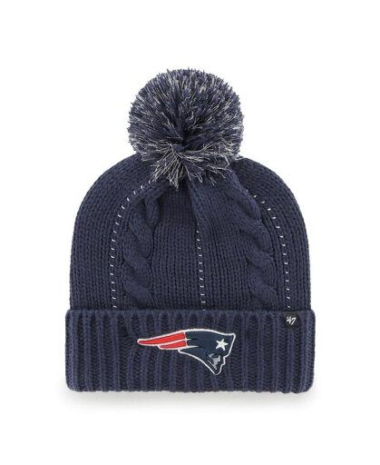 【送料無料】 47ブランド レディース 帽子 アクセサリー Women's Navy New England Patriots Bauble Cuffed Knit Hat with Pom Navy 【送料無料】 47ブランド レディース 帽子 アクセサリー Women's Navy New England Patriots Bauble Cuffed Knit Hat with Pom Navy