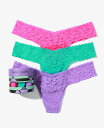 【送料無料】 ハンキーパンキー レディース パンツ アンダーウェア Women's Holiday 3 Pack Low Rise Thong Underwear Passionate Pink..