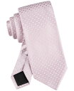 カルバン・クライン ネクタイ 【送料無料】 カルバンクライン メンズ ネクタイ アクセサリー Men's Checkered Geo-Print Tie Dusty Pink