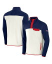 【送料無料】 ファナティクス メンズ ジャケット・ブルゾン アウター Men's NFL x Darius Rucker Collection by Navy Cream New England Patriots Micro Fleece Quarter-Snap Jacket Navy, Cream
