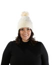 【送料無料】 マーカスアドレール レディース 帽子 ニットキャップ アクセサリー Imitation Pearl Flower Pom Beanie Ivory