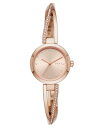 yz _i L j[[N fB[X rv ANZT[ Women's Crosswalk Rose Gold-Tone Stainless Steel Bangle Bracelet Watch 26mm Rose Gold