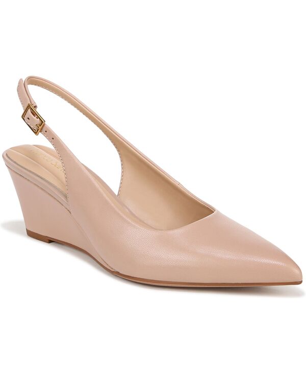 【送料無料】 フランコサルト レディース パンプス シューズ Tessa Wedge Slingback Pumps Sand Beige Leather