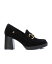 【送料無料】 キシタイ レディース スリッポン・ローファー シューズ Carmela Collection Women's Suede Heeled Loafers By XTI Black