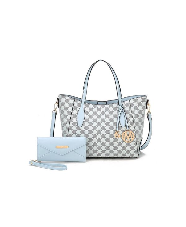 【送料無料】 MKFコレクション レディース トートバッグ バッグ Gianna Women's Tote with matching Wallet by Mia K Light blue