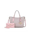 yz MKFRNV fB[X g[gobO obO Gianna Women's Tote with matching Wallet by Mia K Pink