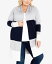 ̵ ٥˥塼 ǥ ˥åȡ ǥ  Plus Size Keelyn Colorblock Cardigan Sweater Navy