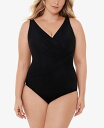 【送料無料】 ミラクルスーツ レディース 上下セット 水着 Plus Size Oceanus One-Piece Swimsuit Black