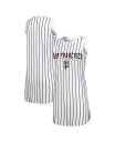 【送料無料】 コンセプツ スポーツ レディース シャツ トップス Women's White San Francisco Giants Reel Pinstripe Knit Sleeveless Nightshirt White(4)