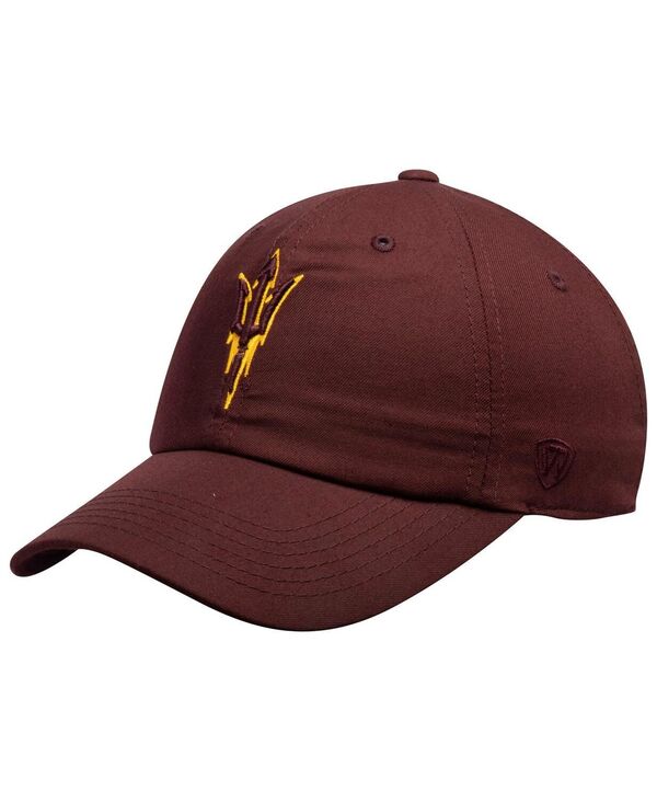 【送料無料】 トップオブザワールド メンズ 帽子 アクセサリー Men's Maroon Arizona State Sun Devils Trident Logo Staple Adjustable Hat Maroon