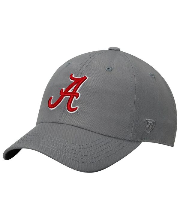 楽天ReVida 楽天市場店【送料無料】 トップオブザワールド メンズ 帽子 アクセサリー Men's Gray Alabama Crimson Tide Primary Logo Staple Adjustable Hat Gray