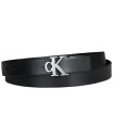 【送料無料】 カルバンクライン レディース ベルト アクセサリー Women's CK Monogram Buckle Skinny Belt Black