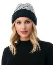 【送料無料】 マーカスアドレール レディース 帽子 ニットキャップ アクセサリー Women's Chunky Marled Cable Knit Beanie Black