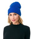 【送料無料】 マーカスアドレール レディース 帽子 ニットキャップ アクセサリー Women's Ultra Soft Rib Detail Cuff Beanie Cobalt Blue