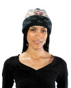 【送料無料】 マーカスアドレール レディース 帽子 ニットキャップ アクセサリー Flower Cuff Beanie Black