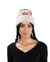 【送料無料】 マーカスアドレール レディース 帽子 ニットキャップ アクセサリー Flower Cuff Beanie Ivory
