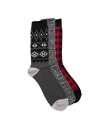 【送料無料】 ムクルクス メンズ 靴下 アンダーウェア Men's 3 Pair Pack Microfiber Boot Socks Black