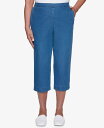【送料無料】 アルフレッド ダナー レディース デニムパンツ ボトムス Petite Classics Pull-On Capri Pants Medium Denim