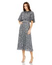 【送料無料】 マックダガル レディース ワンピース トップス Women's Embellished Cape High Neck Midi Dress Cha...