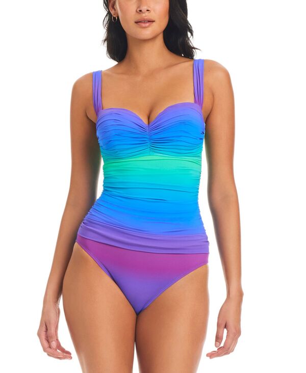  ブルーロッドビーティー レディース 上下セット 水着 Women's Heat Of The Moment Shirred Bandeau One-Piece Swimsuit Multi