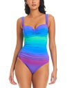 【送料無料】 ブルーロッドビーティー レディース 上下セット 水着 Women's Heat Of The Moment Shirred Bandeau One...