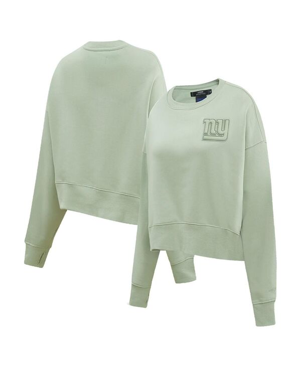 yz vX^_[h fB[X p[J[EXEFbg AE^[ Women's Green New York Giants Neutral Pullover Sweatshirt Green