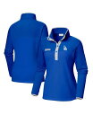 【送料無料】 コロンビア レディース パーカー・スウェット アウター Women's Royal Los Angeles Dodgers Benton Springs Half-Snap Sweatshirt Royal