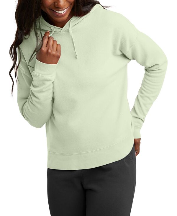 【送料無料】 ヘインズ レディース パーカー スウェット フーディー アウター Hasen Women 039 s Comfortwash Hoodie Sweatshirt Chic Lime