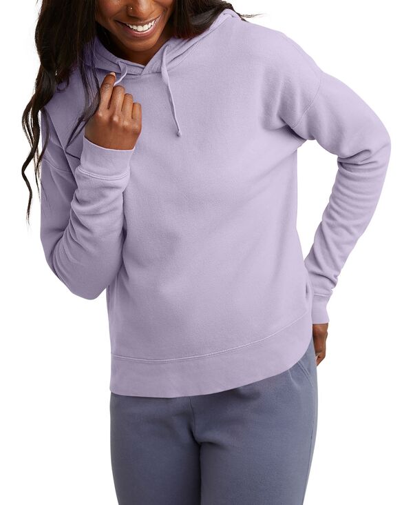 【送料無料】 ヘインズ レディース パーカー スウェット フーディー アウター Hasen Women 039 s Comfortwash Hoodie Sweatshirt Future Lavender