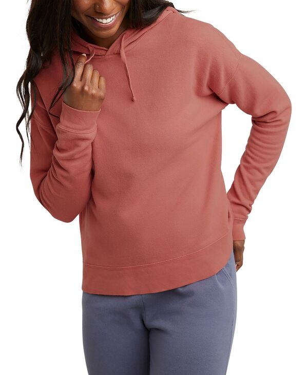 【送料無料】 ヘインズ レディース パーカー スウェット フーディー アウター Hasen Women 039 s Comfortwash Hoodie Sweatshirt Nantucket Red