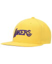 ミッチェル＆ネス 【送料無料】 ミッチェル&ネス メンズ 帽子 アクセサリー Men's Gold Los Angeles Lakers Hardwood Classics Tonal Snapback Hat Gold