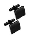 yz [i Tbg Y JtX{^ ANZT[ Sutton by Black Ion-Plated Stainless Steel Sculpted Square Cuff Links No Color