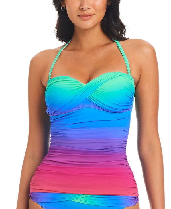  ブルーロッドビーティー レディース トップのみ 水着 Women's Heat Of The Moment Twist Bandeau Tankini Top Multi