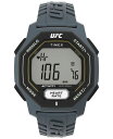 yz ^CbNX Y rv ANZT[ UFC Men's Spark Digital Gray Polyurethane Watch 46mm Gray