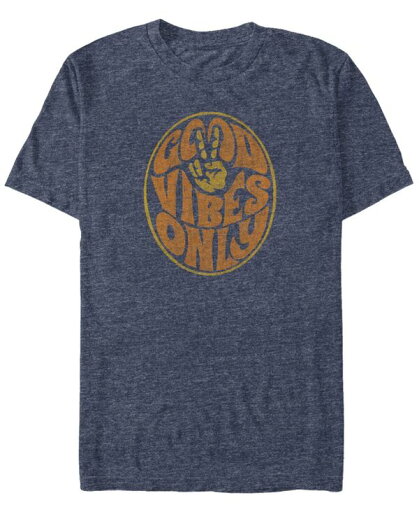 【送料無料】 フィフスサン メンズ Tシャツ トップス Men's Good Vibes Short Sleeve Crew T-shirt Navy Heather 【送料無料】 フィフスサン メンズ Tシャツ トップス Men's Good Vibes Short Sleeve Crew T-shirt Navy Heather