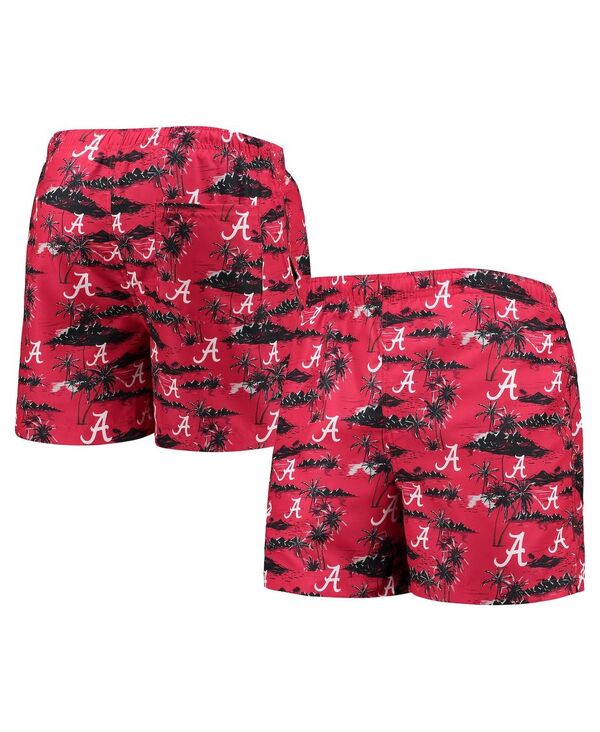 【送料無料】 フォコ メンズ ハーフパンツ・ショーツ 水着 Men's Crimson Alabama Crimson Tide Island Palm Swim Trunks Crimson