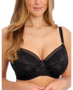 【送料無料】 ファンタジー レディース ブラジャー アンダーウェア Women's Fusion Lace Underwire Side Support Bra FL102301 Black