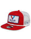 【送料無料】 ニューエラ メンズ 帽子 アクセサリー Men's Red White Kyle Larson Golfer Snapback Adjustable Hat Red, White(4)